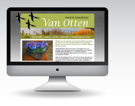 Bed & breakfast Van Otten, website van een Brabantse bed & breakfast