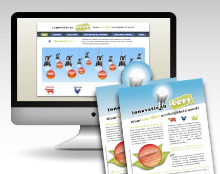 Innovatie in Vers, promotie-website voor de brancheorganisaties KNS, ADN en NBPW